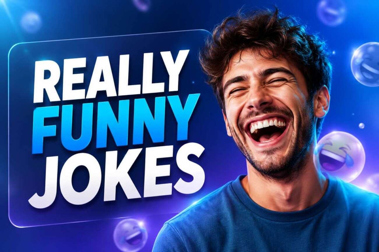 Funny joke illustration with a cheerful design for jokes that make everyone laugh.