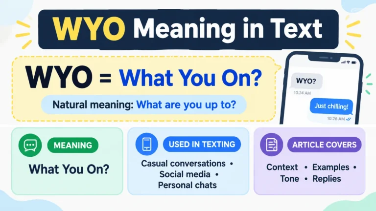 WYO Meaning in Text