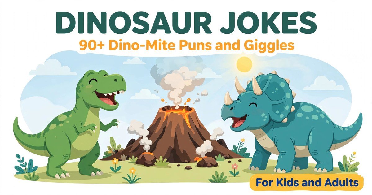 Dinosaur jokes collection with dino-mite puns and giggles for kids and adults
