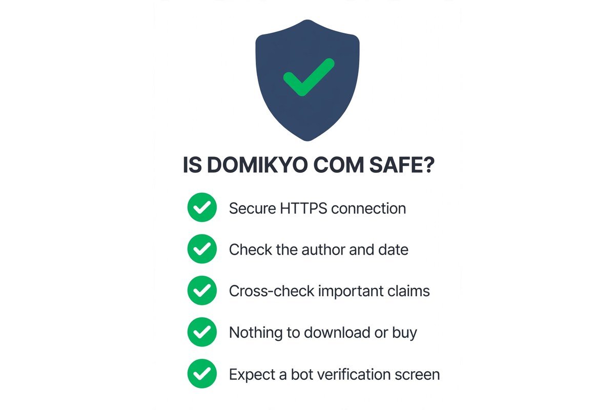 Is domikyo com safe? A quick checklist for readers