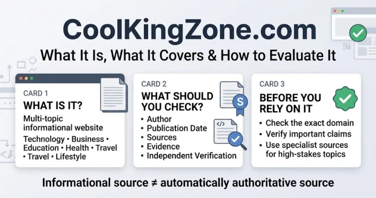 CoolKingZone com explained with its topics and website evaluation factors