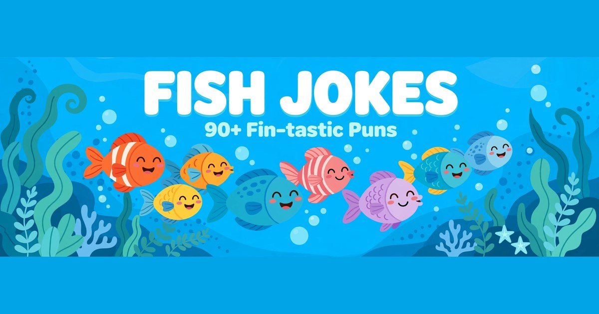 Fish jokes collection with fin-tastic puns and giggles for kids and adults