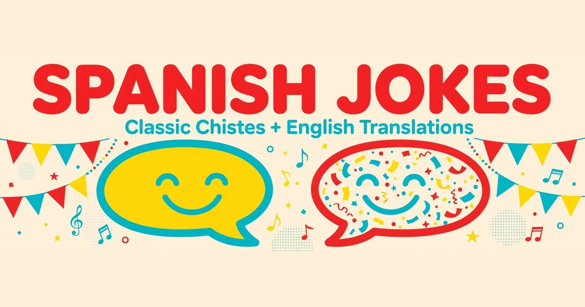 Spanish jokes in Spanish with classic chistes and English translations for learners and families