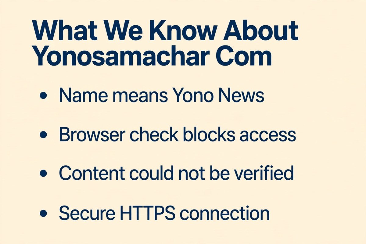 What we know about yonosamachar com - key facts list