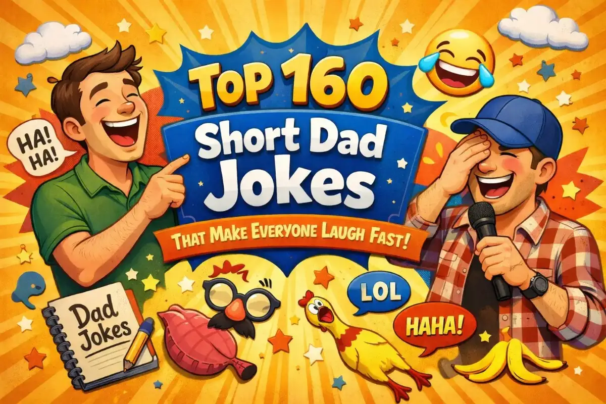 Top 160 short dad jokes that make everyone laugh fast illustrated with funny dad characters